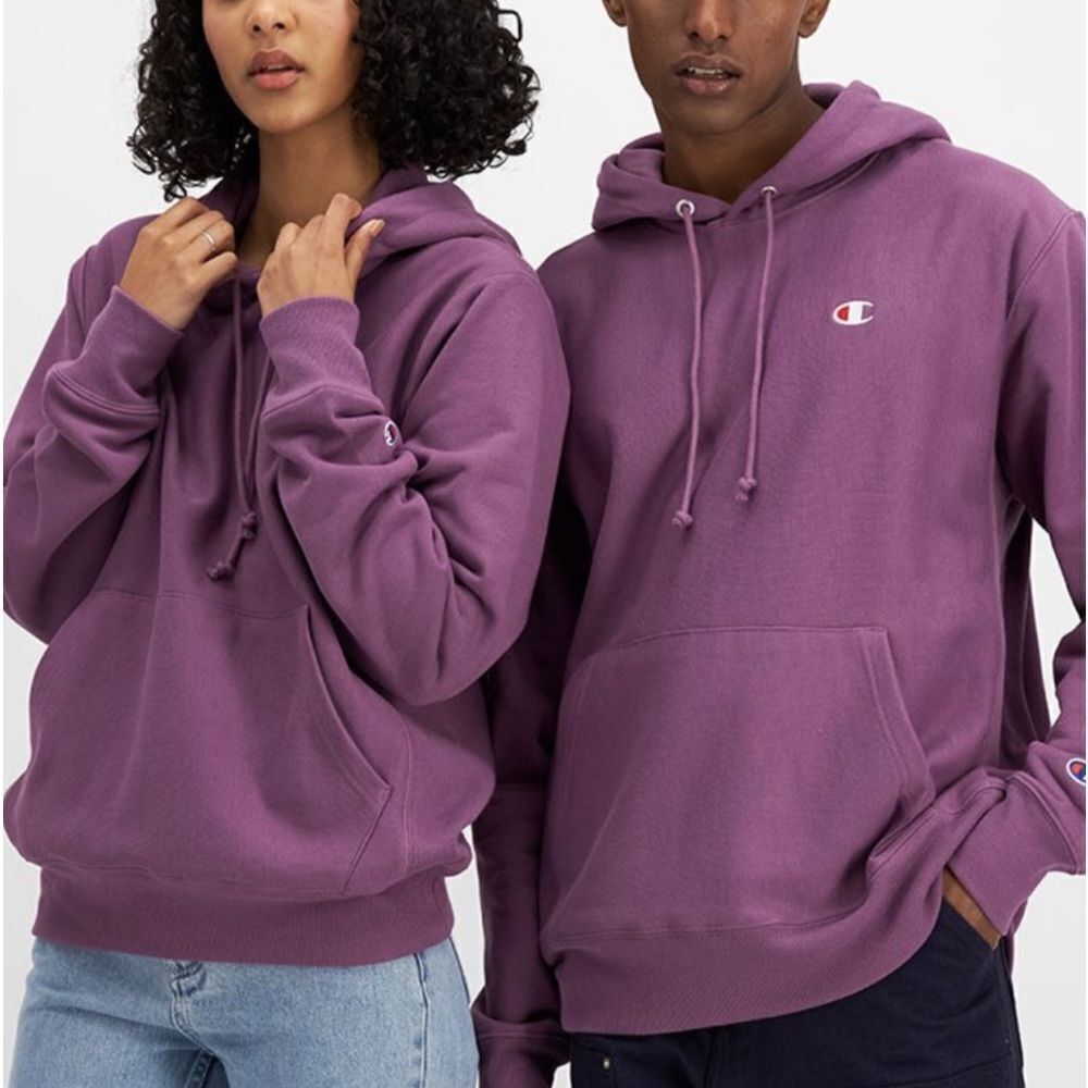 Champion Classic Purple Reverse Weave French Terry Hoodie